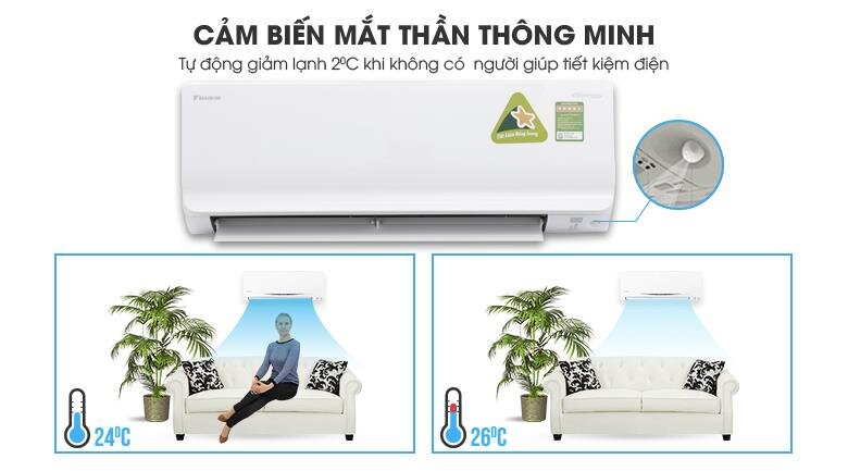 Điều hòa Daikin 1 chiều Inverter 8.500BTU ATKC25UAVMV