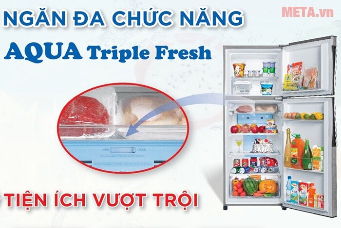 Tủ lạnh Aqua AQR-I257BN 252 lít
