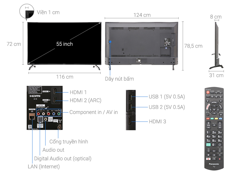 Smart Tivi Panasonic 55 inch TH-55ES500V Smart Tivi Panasonic 55 inch TH-55ES500V
