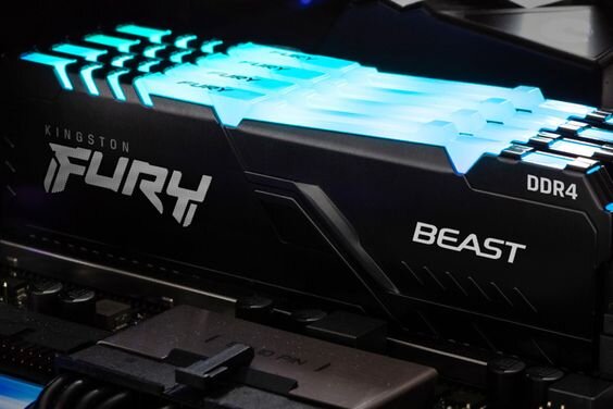 RAM Kingston Fury Beast RGB 8GB 3200MHz DDR4 (KF432C16BBA/8) 8