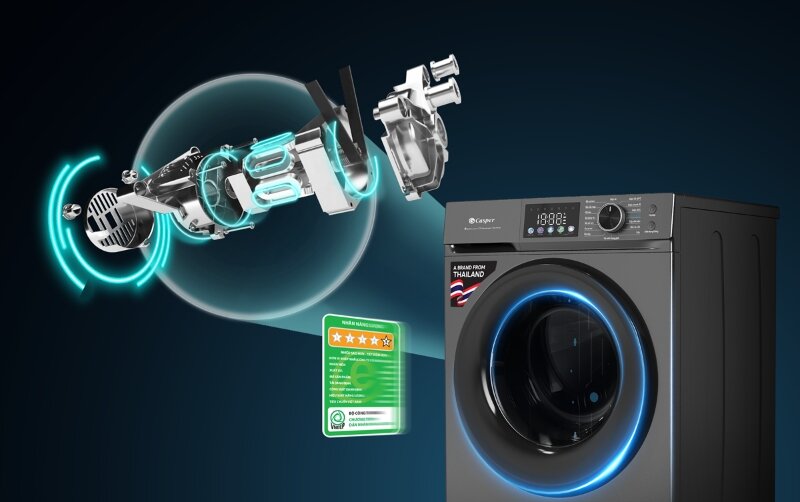 Máy giặt Casper Inverter 12.5 kg WF-D125VGR1