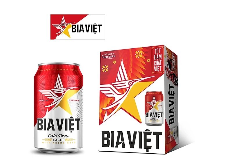 Thùng 24 lon Bia Việt 330ml 