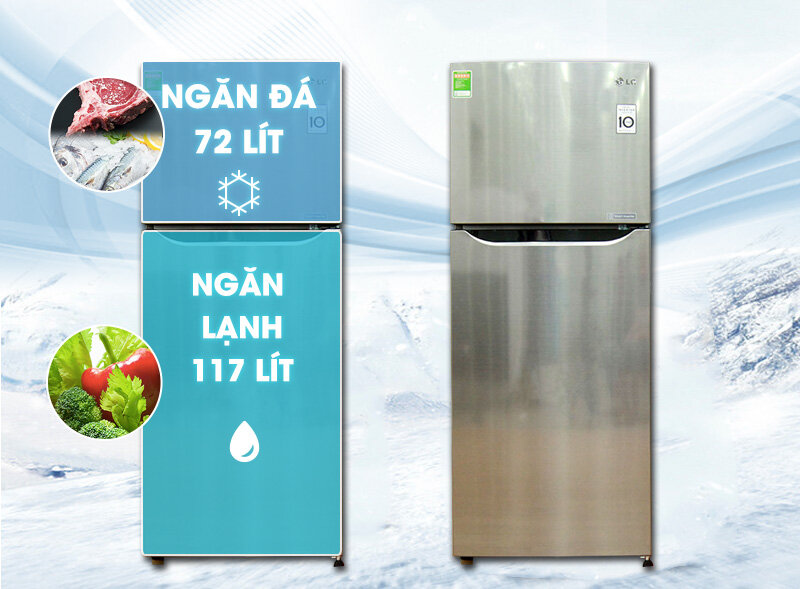 Tủ lạnh LG 189 lít GN-L205PS Tủ lạnh LG 189 lít GN-L205PS