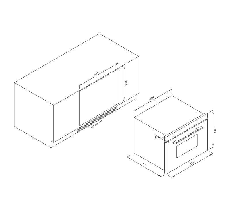 Lò nướng Malloca MOV-65DE