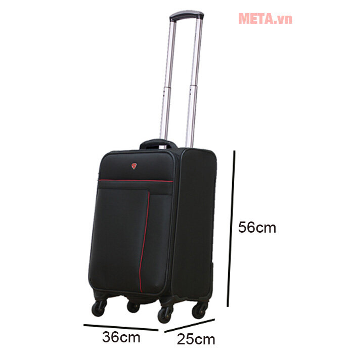 Vali vải Sakos Platinum 5 (36cm x 25cm x 56cm)