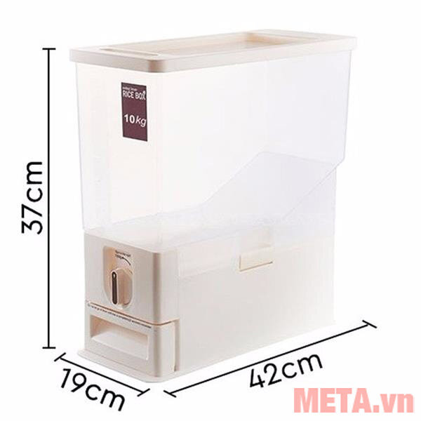 Thùng đựng gạo thông minh Tashuan TS 3626B - 10kg