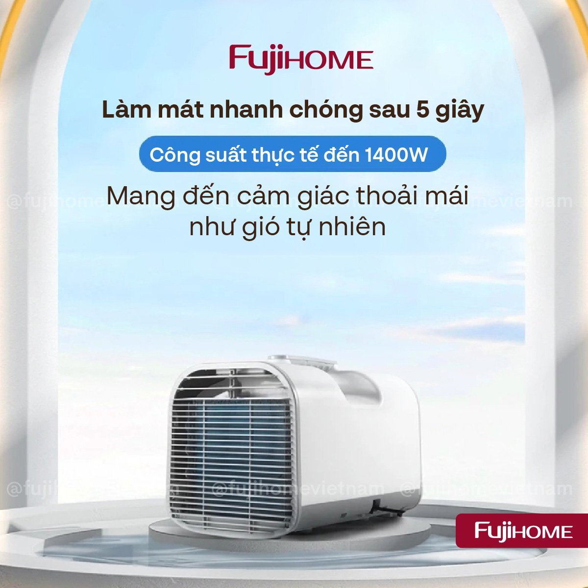 Làm lạnh nhanh chóng, hiệu suất cao Điều hòa Fujihome PAC04