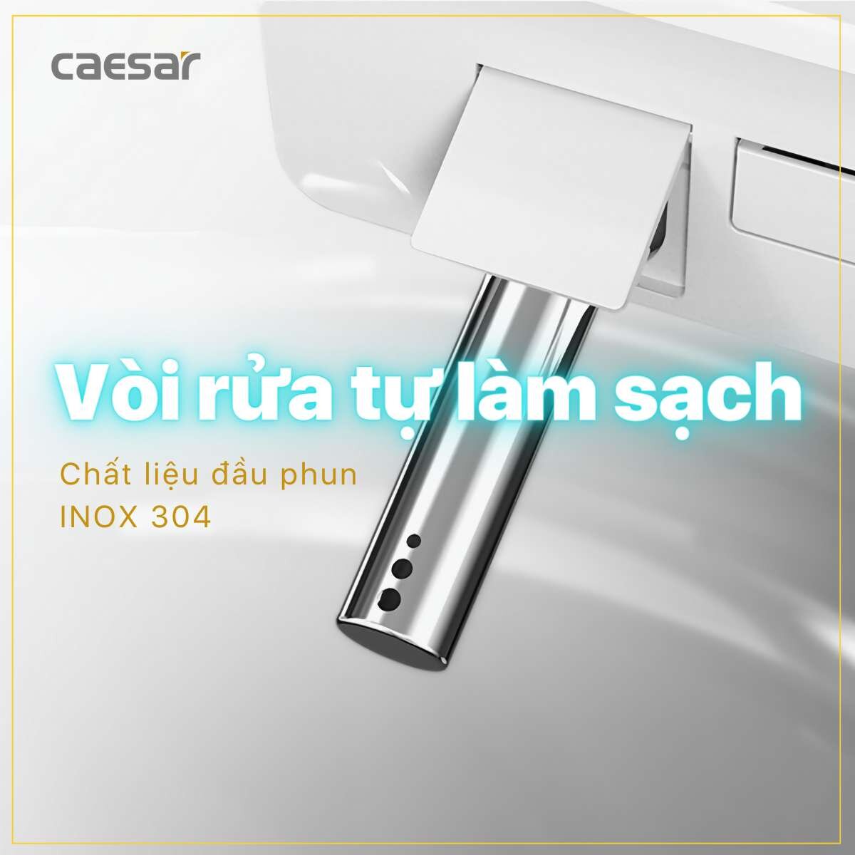 Bồn cầu điện tử thông minh CAESAR CA1380H