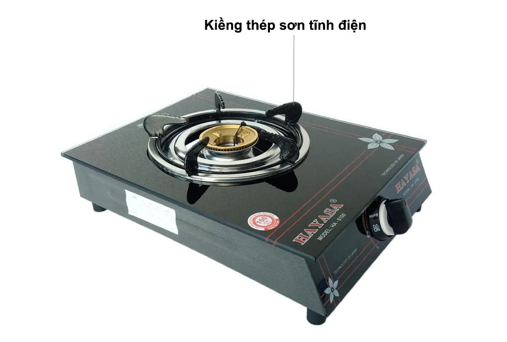 Bếp gas Hayasa HA-8100 trang bị kiềng thép sơn tĩnh điện