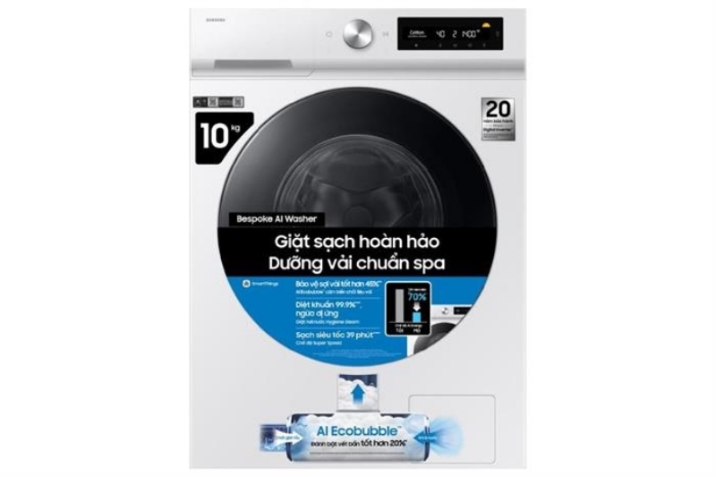 Máy giặt Samsung Bespoke Inverter 10 kg WW10DB7U34GWSV/BSV