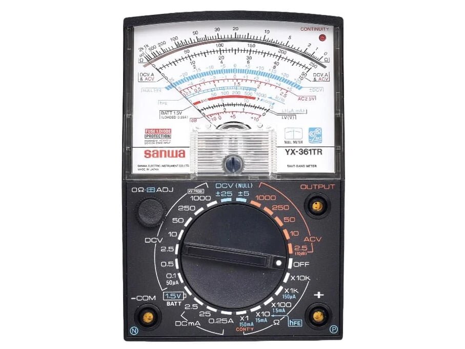 Đồng hồ vạn năng chỉ thị kim Sanwa YX-361TR Đồng hồ vạn năng chỉ thị kim Sanwa YX-361TR