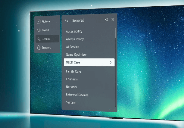 Tính năng OLED Care trên tivi LG OLED83M4PSA 