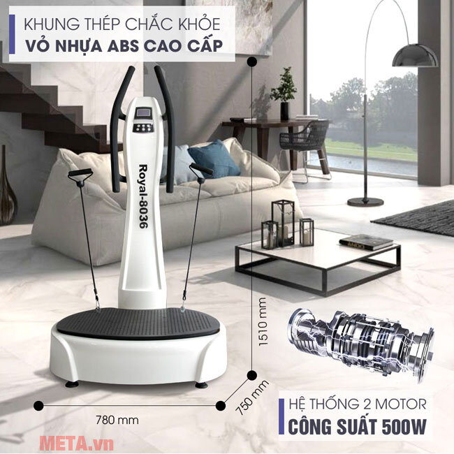 Máy massage rung đứng Royal 8036