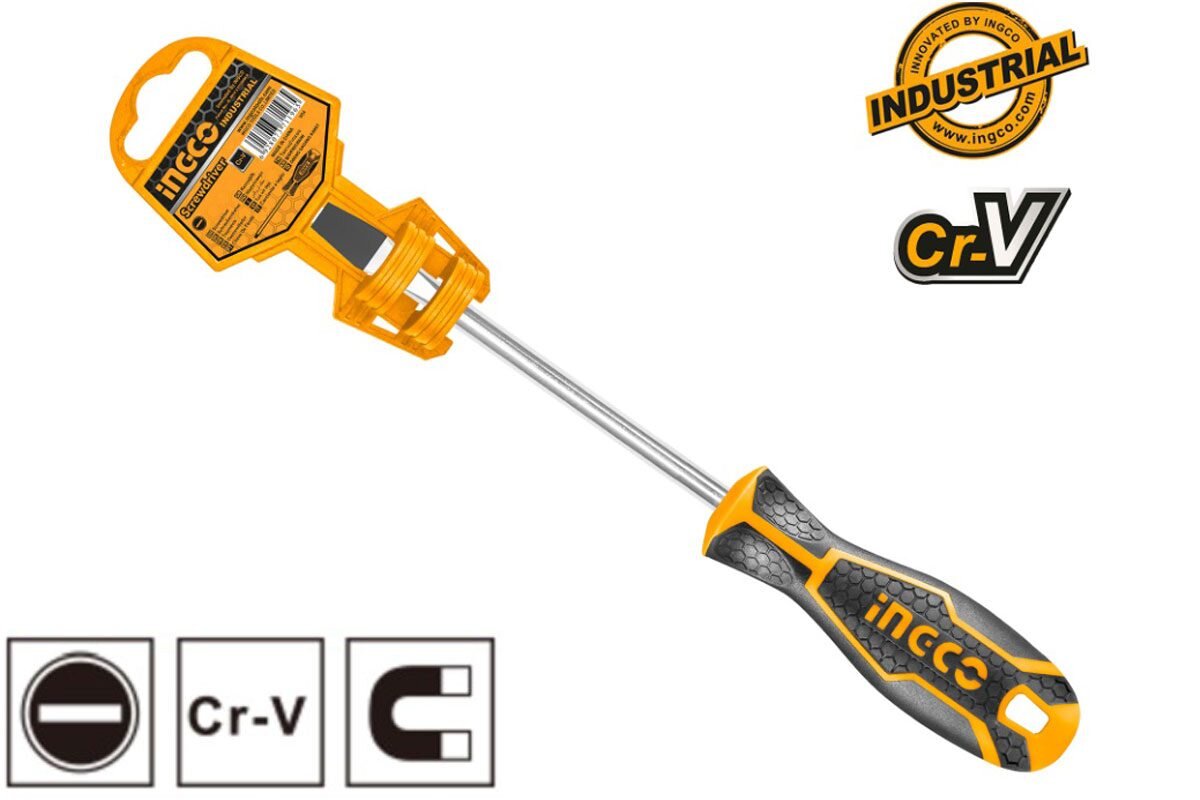 Tua vít dẹp 5x75mm INGCO HS285075