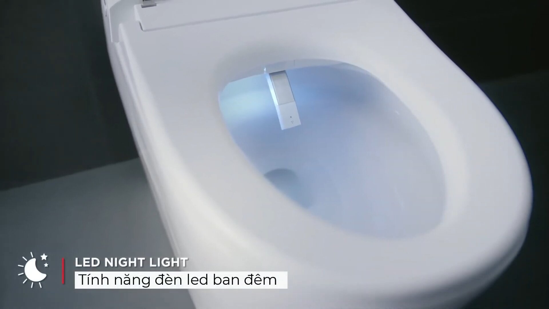 Bồn cầu điện tử American Standard WP-70DY tính năng đèn led ban đêm