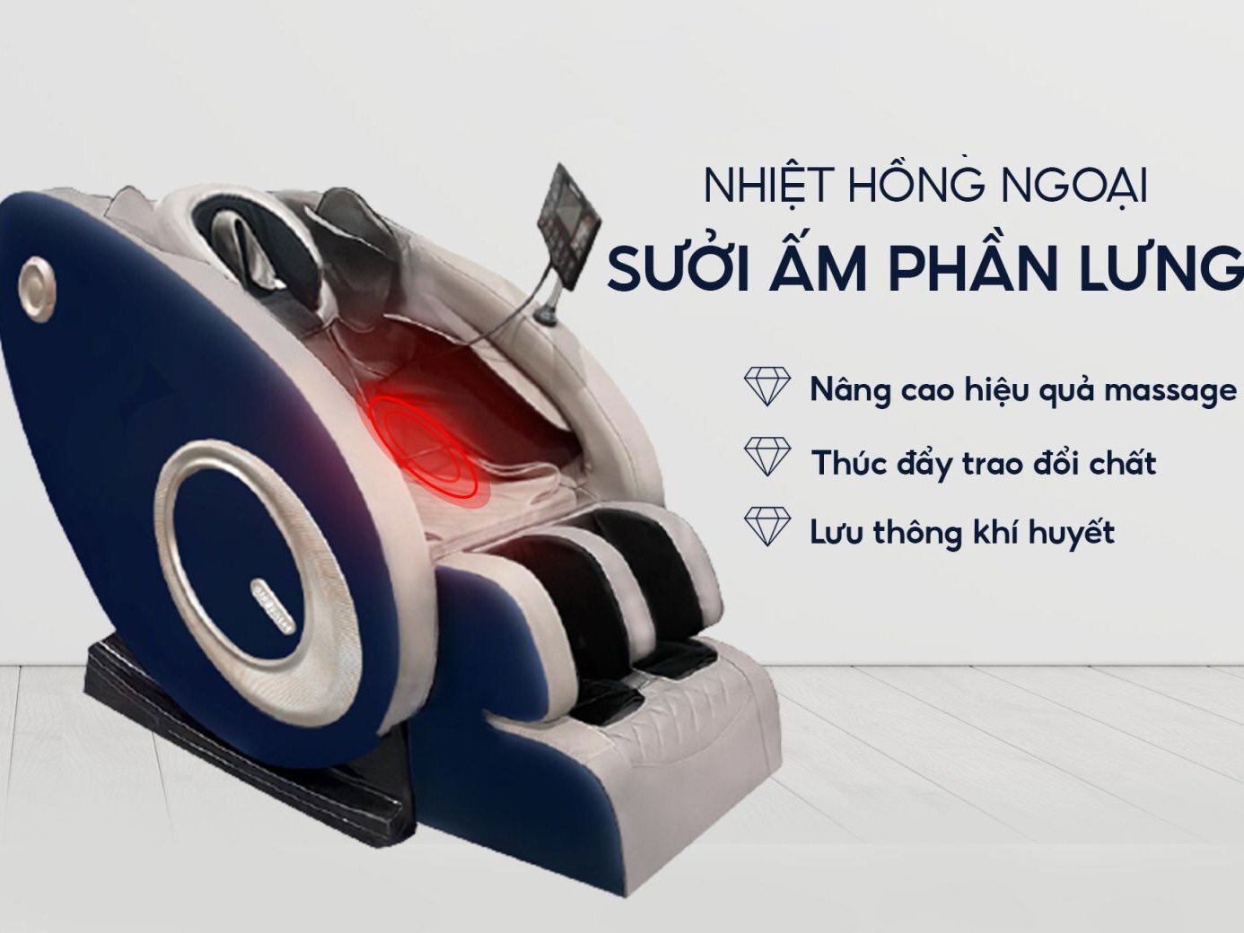 Ghế massage nhiệt hồng ngoại