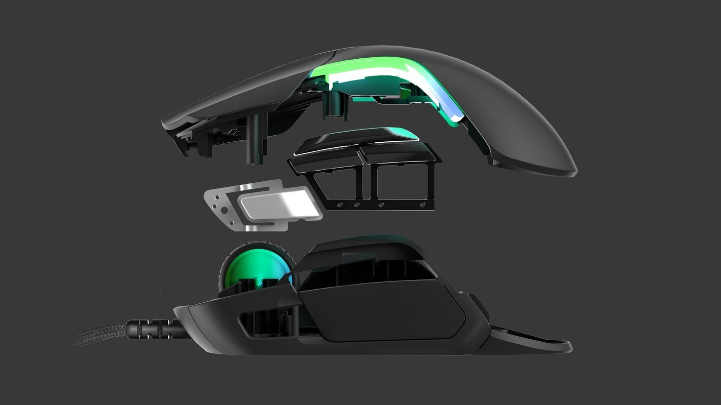 Chuột Steelseries Rival 5 (USB/RGB) (62551) có trọng lượng vừa phải