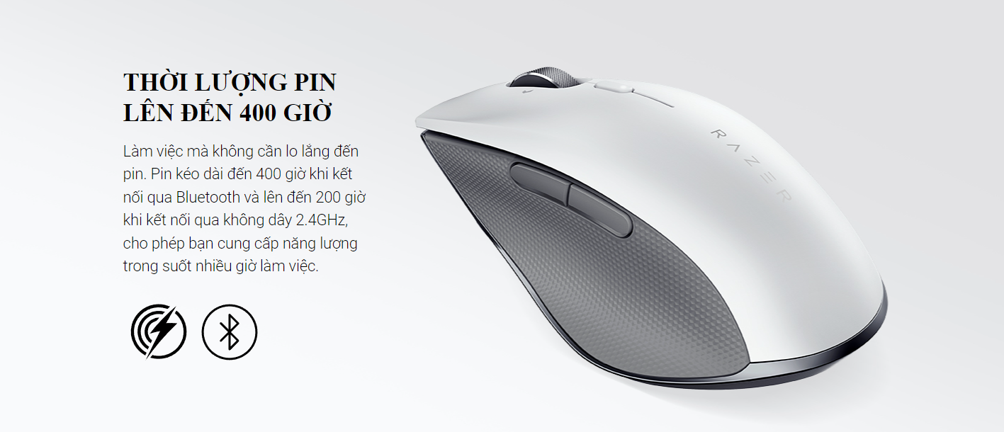 Chuột không dây Razer Pro Click Humanscale (USB/Led trắng) (RZ01-02990100-R3M1) 4