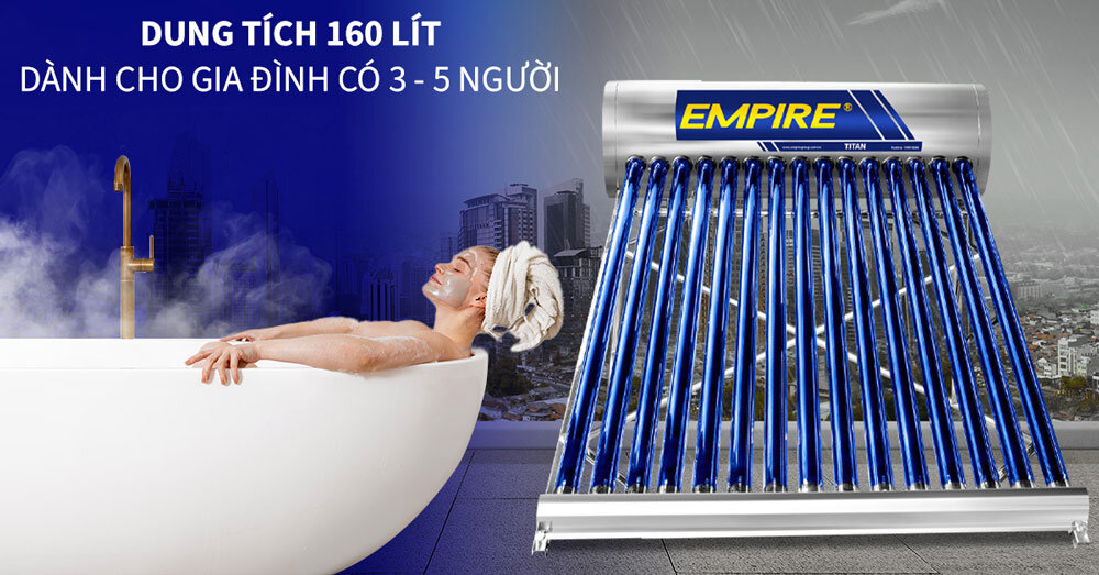 Máy nước nóng Empire Titan EPNL-TT1516 dung tích 160 Lít 