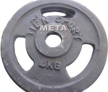 Tạ đĩa lỗ sắt sơn tĩnh điện 4kg