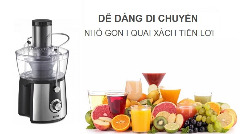 Máy ép trái cây Tefal ZE550D38 | Dễ dàng di chuyển