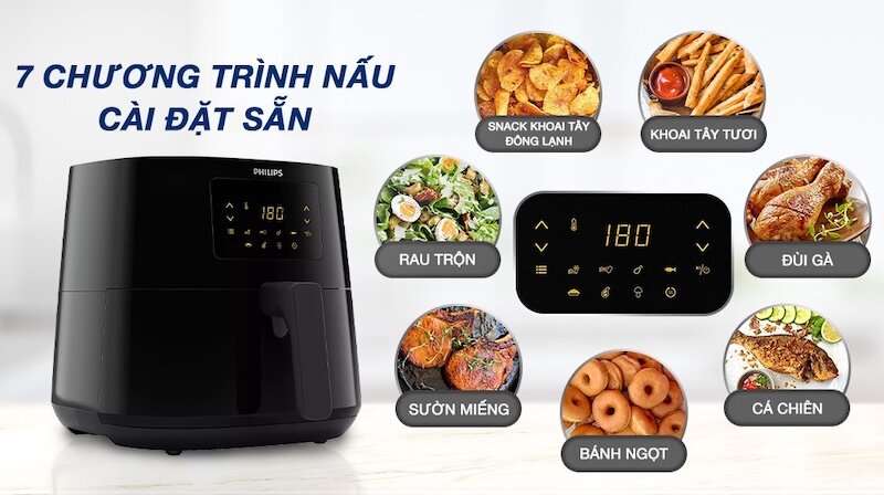 7 chương trình nấu cài đặt sẵn: Tiện lợi, không tốn công sức