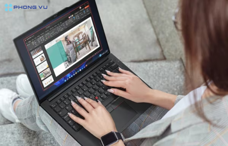 Laptop Lenovo ThinkPad E14 Gen 5 21JK00H1VN hệ thống âm thanh, hình ảnh chất lượng