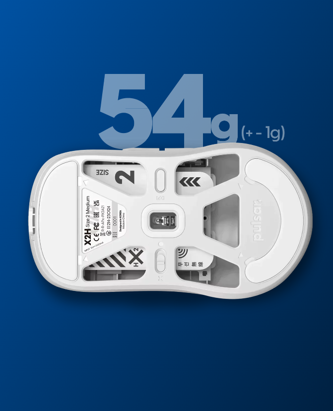 Chuột không dây Pulsar X2 H Wireless Size 2 White 5