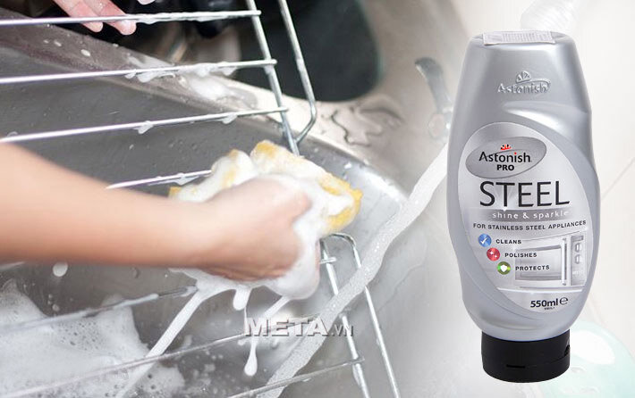 Chất tẩy rửa kim loại Astonish Pro Steel 550ml - C1086