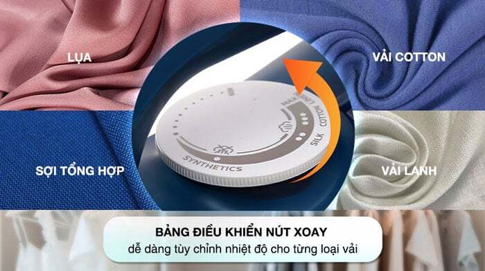 Bàn ủi Philips DST3040/70 có núm xoay chọn nhiệt độ tiện lợi Bàn ủi Philips DST3040/70 có núm xoay chọn nhiệt độ tiện lợi