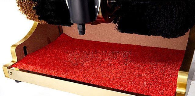 Máy đánh giày tự động Kumisai có khung inox và gỗ Máy đánh giày tự động Kumisai