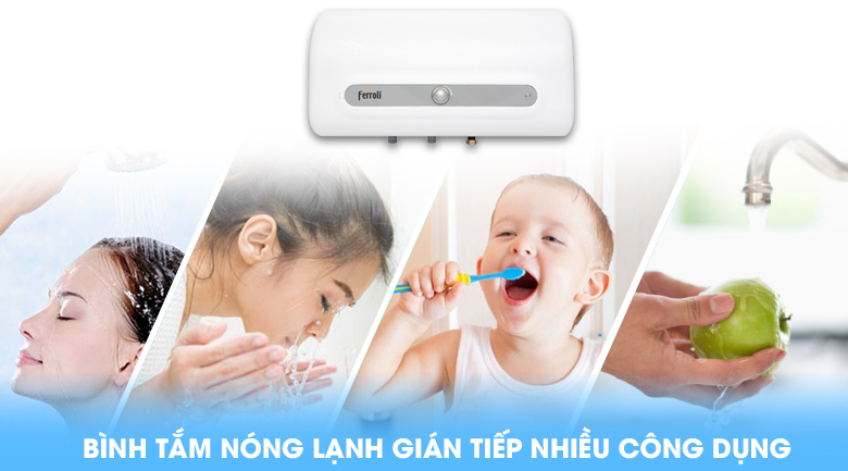 Bình nóng lạnh gián tiếp Ferroli QQ ME - 15 lít 2 Bình nước nóng lý tưởng cho nơi có khí hậu lạnh