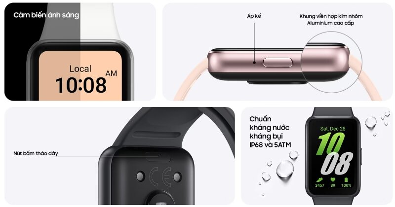 Đồng hồ thông minh Samsung Galaxy Fit3 chống nước