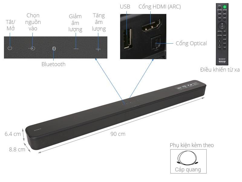 Loa Sound bar Sony HT-S100F Loa Sound bar Sony HT-S100F