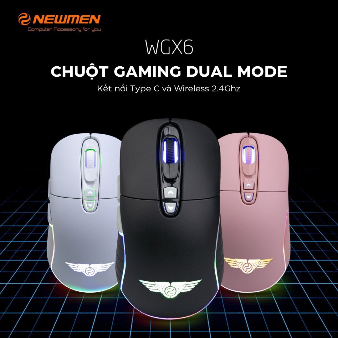 Chuột Gaming không dây Newmen WGX6