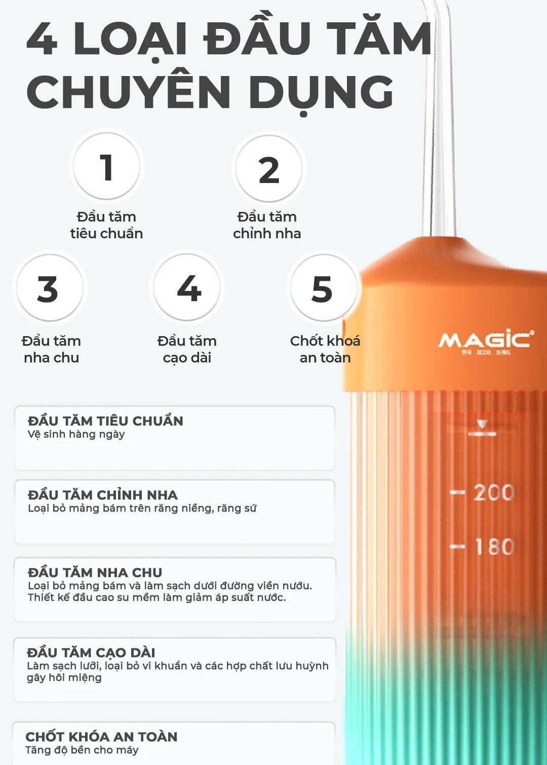 Máy tăm nước Magic B-01