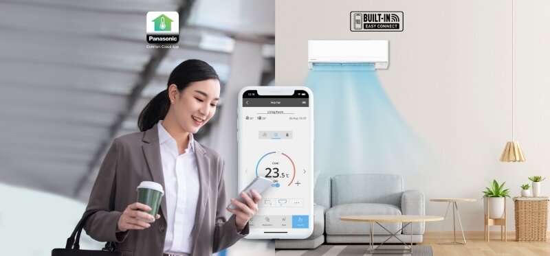 Điều hòa Panasonic inverter 9000 btu 1 chiều CU/CS-PU9AKH-8 kết nối wifi
