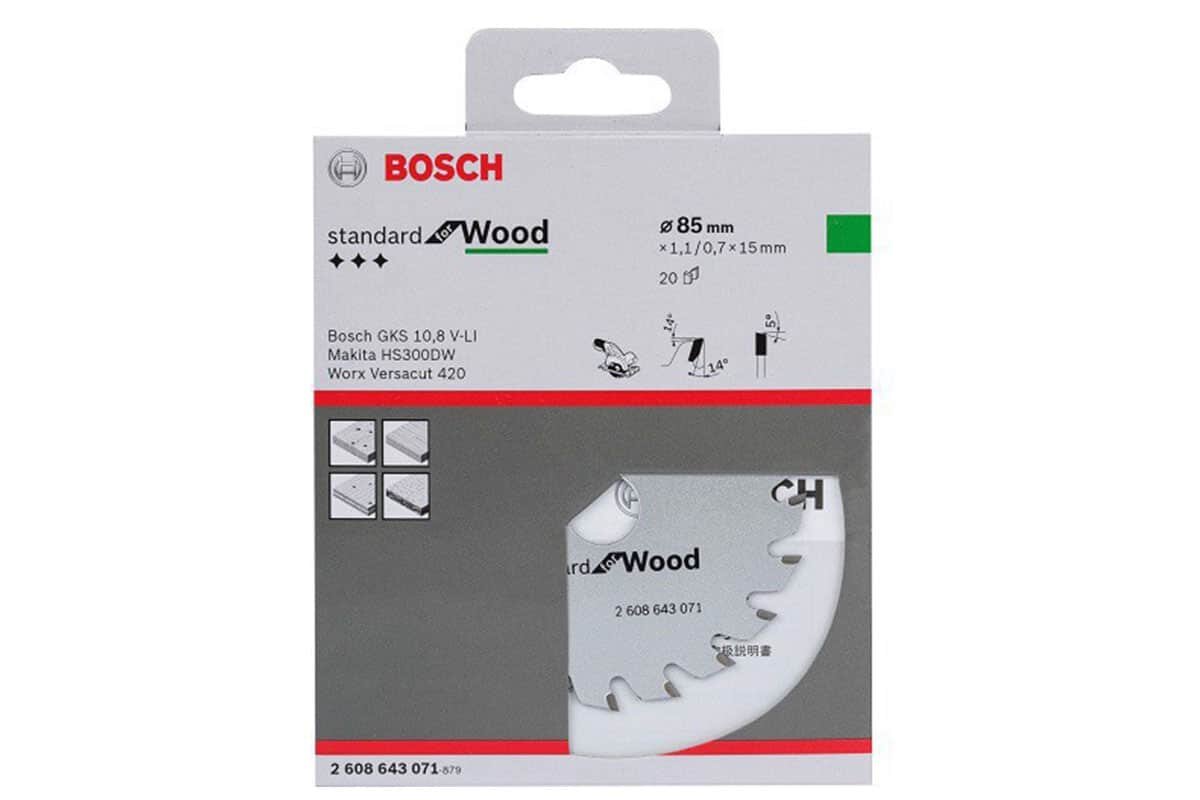 Lưỡi cưa gỗ T20 85x15mm Bosch 2608643071