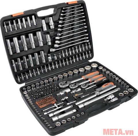 Bộ tuýp tay vặn tổng hợp STHOR-58691 có 216 chi tiết Bộ tuýp tay vặn tổng hợp