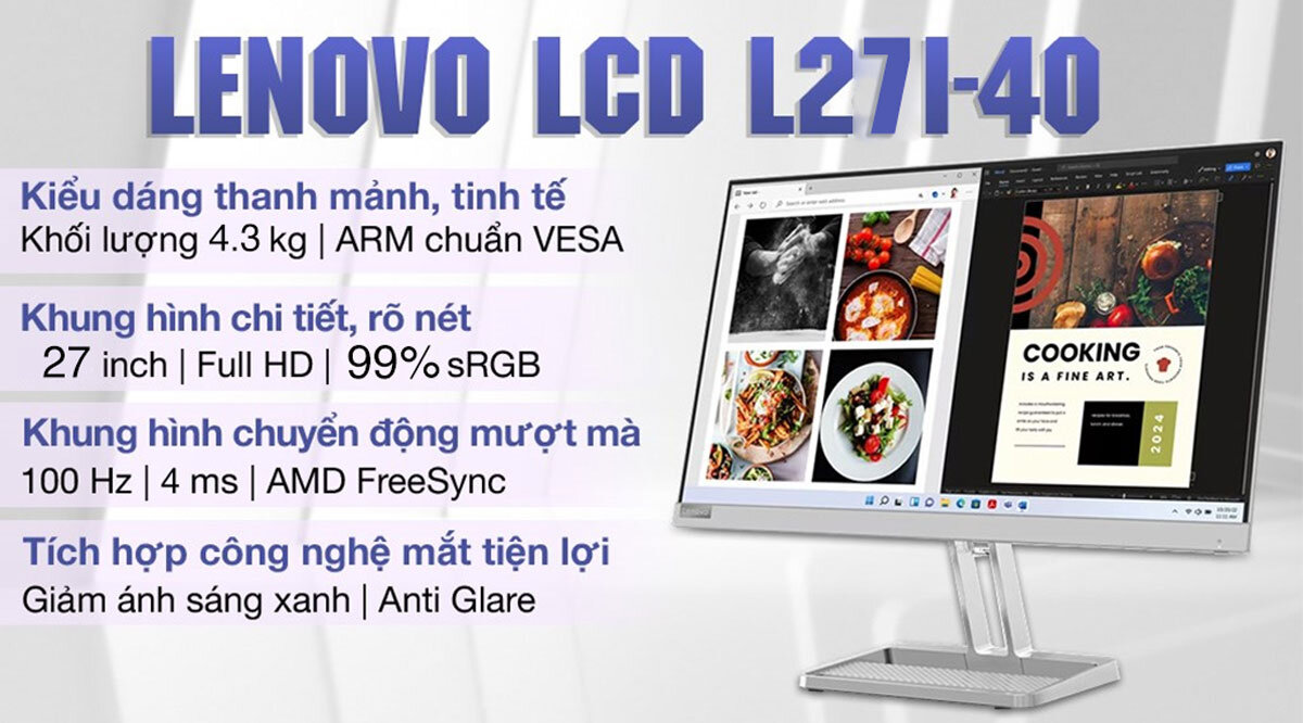 Màn hình Lenovo L27i-40 HACOM