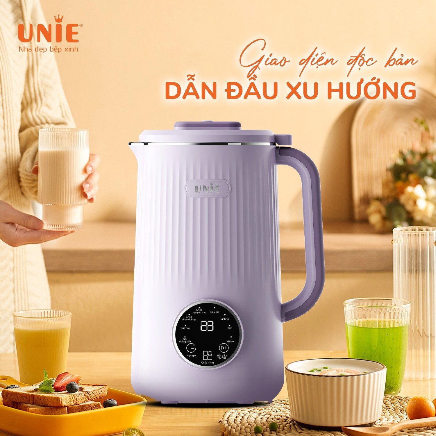 Máy làm sữa hạt Unie UMB10  Máy làm sữa hạt Unie UMB10