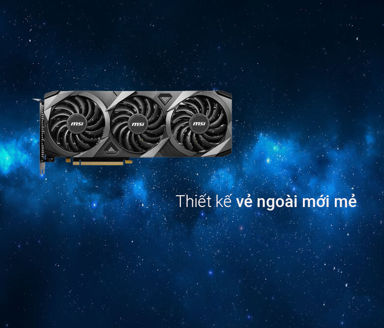 Card màn hình/ VGA MSI GeForce RTX 3060 Ti VENTUS 3X OC 8GB GDDR6 | Thành phần linh kiện cao cấp hiện đại