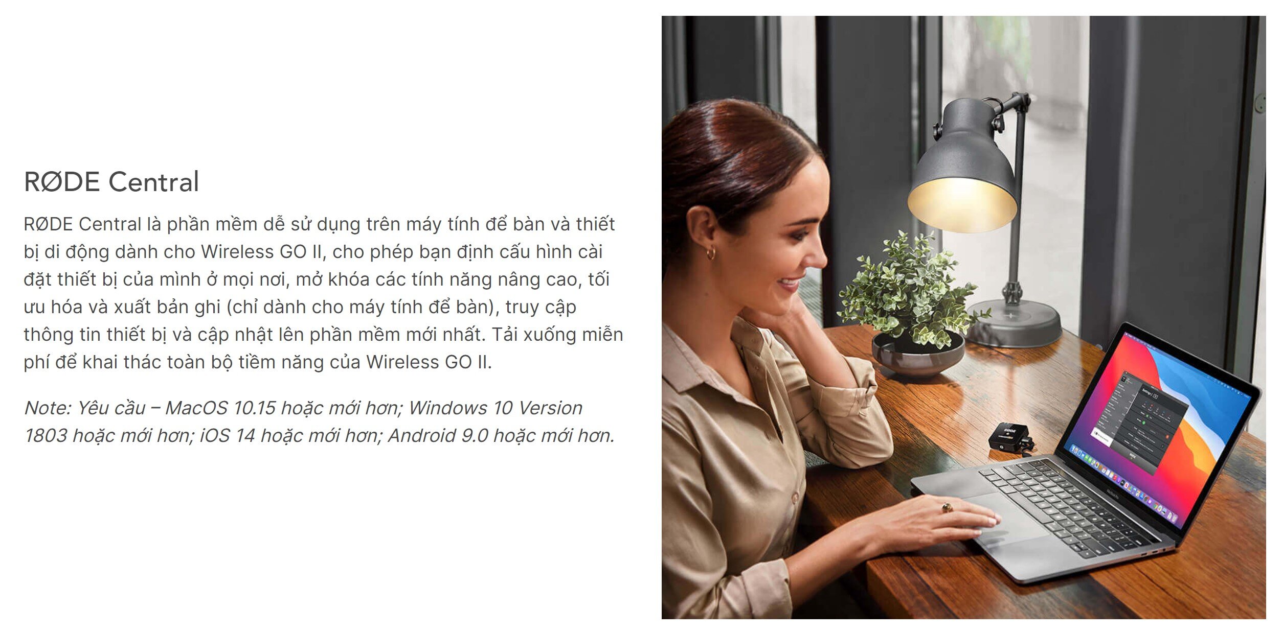 Microphone Rode Wireless Go II (Dual) - Màu đen