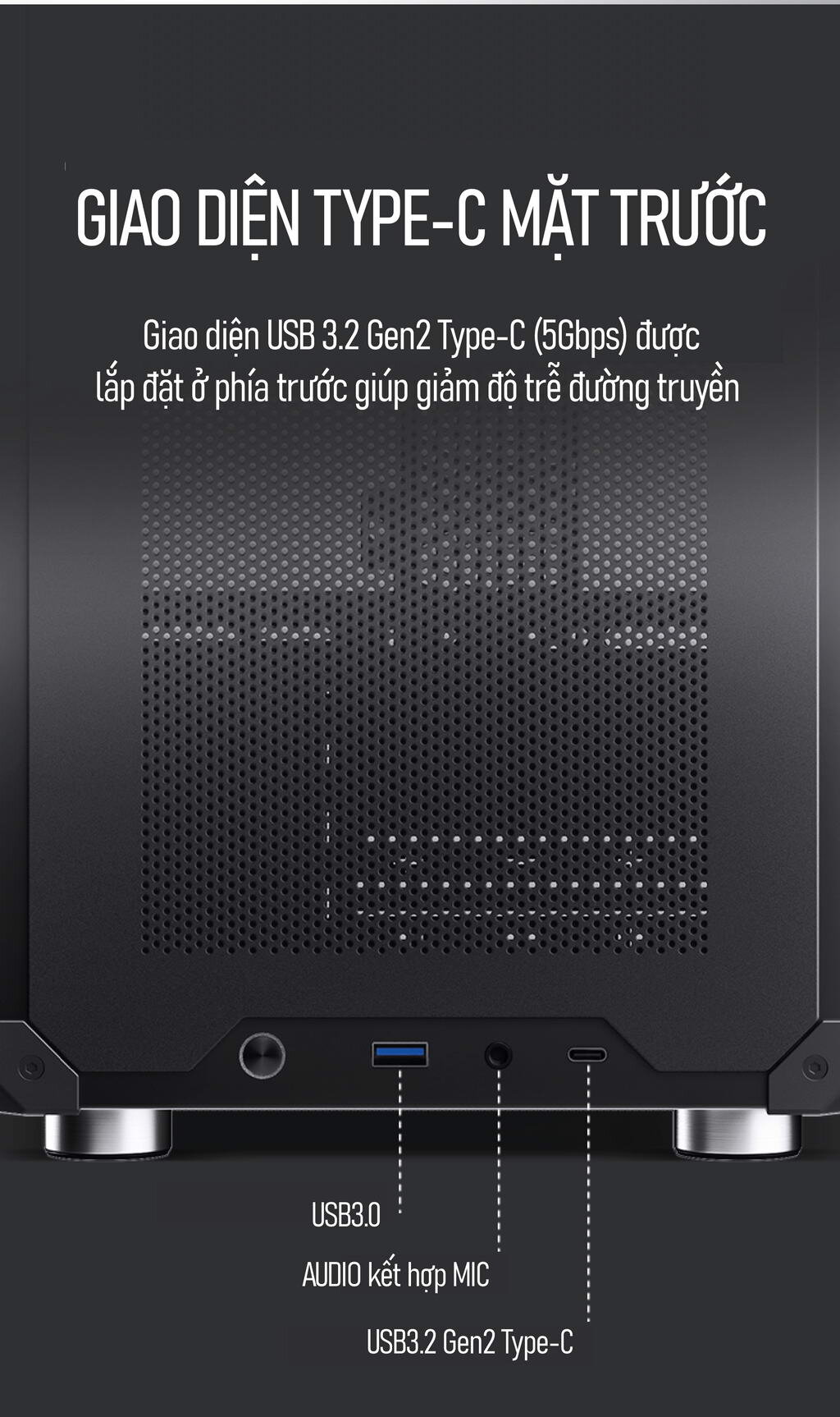 Vỏ case Jonsbo C6 Handle Black ( Mini Tower/Màu Đen)