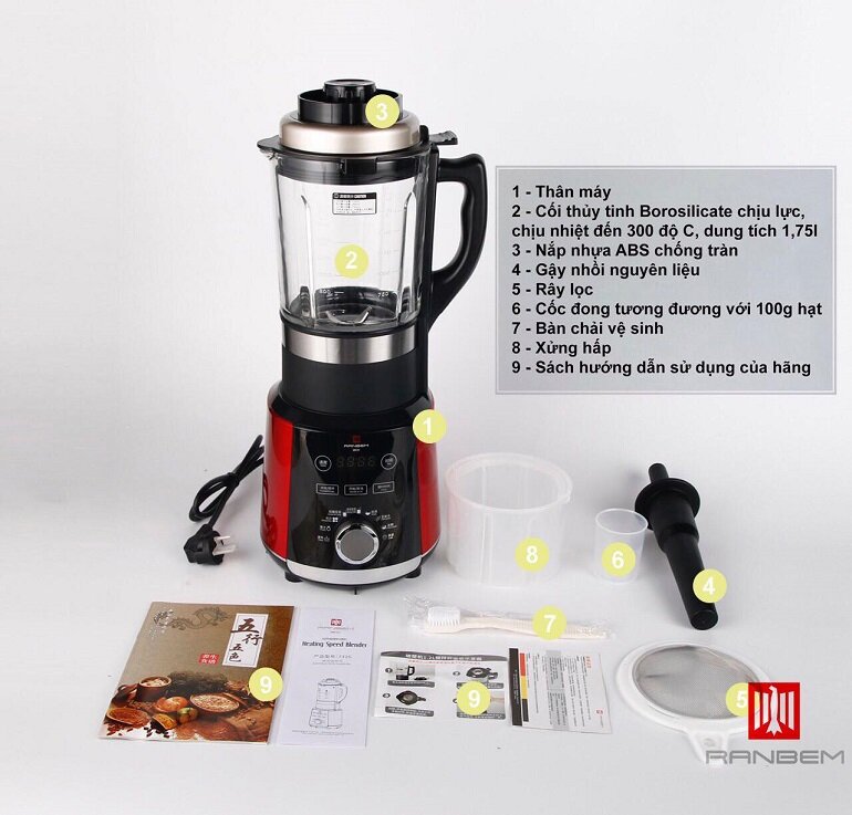 Máy làm sữa hạt Ranbem 732G