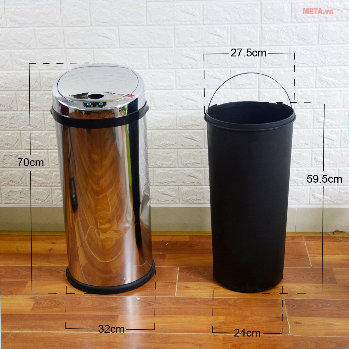 Thùng rác inox tự động Ecolife ECO 801/30L