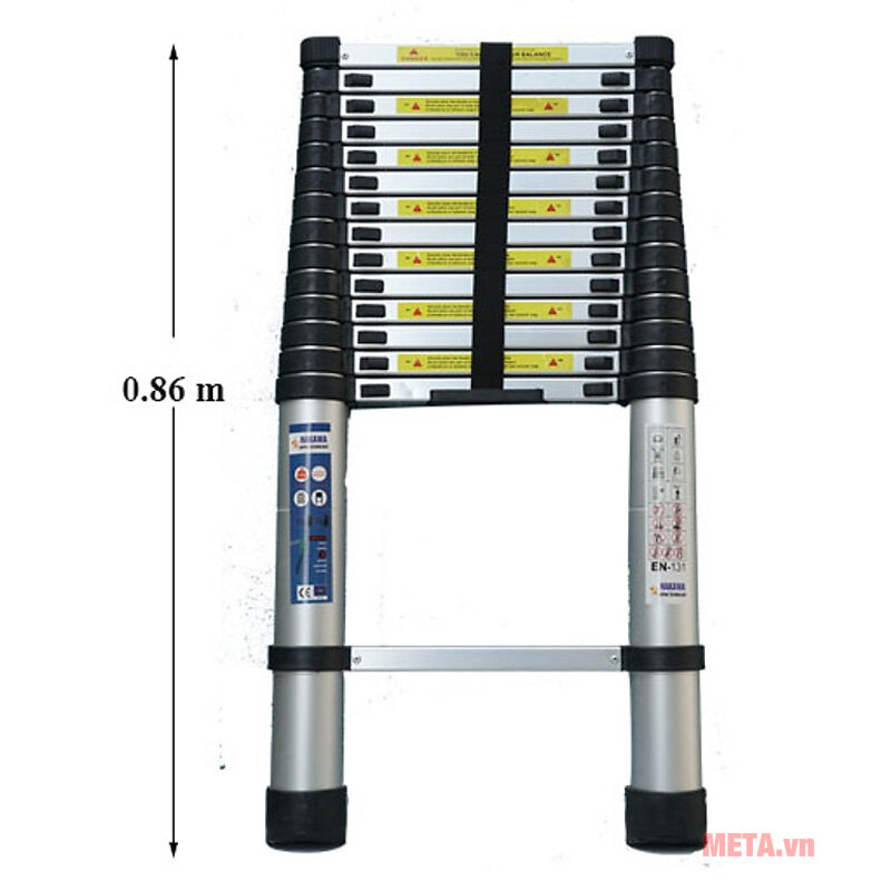 Thang nhôm rút đơn Hakawa HK-138