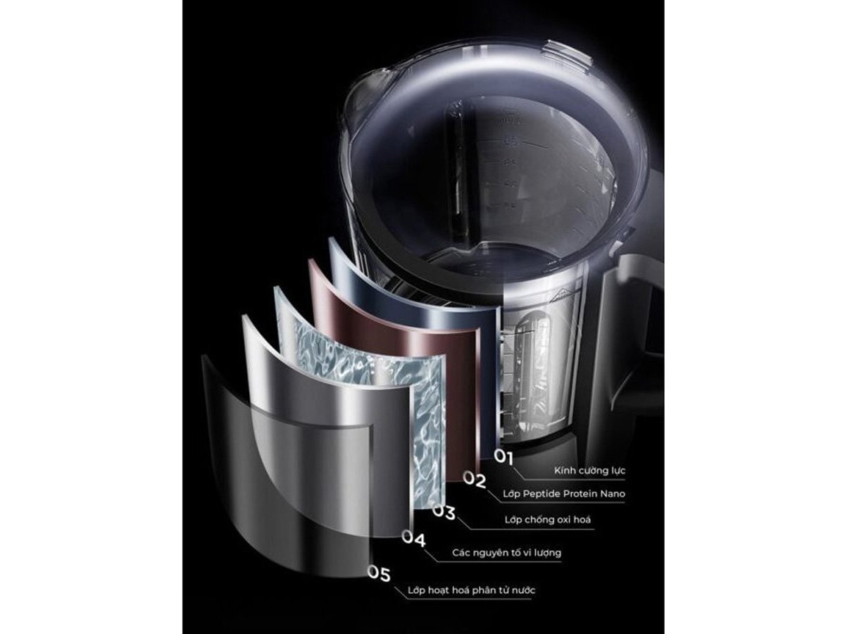 Máy làm sữa hạt Unie V9S Pro chịu nhiệt, chịu lực Máy làm sữa hạt Unie V9S Pro chịu nhiệt, chịu lực