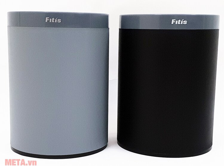 Thùng rác Fitis Dual kiểu Âu ROM3-909 - 10 lít (xám)