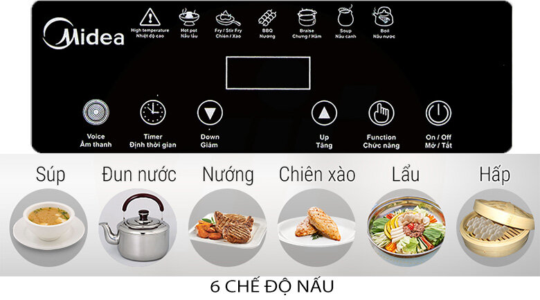 Bếp hồng ngoại Midea MIR-T2013DA Bếp hồng ngoại Midea MIR-T2013DA